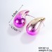 Gradient color hollow water drop earrings fashion trendy simple chubby water drop earrings for women