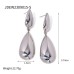 Light luxury and niche gold glossy water drop earrings and earrings