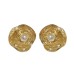 Silver Needle Middle Ages Flower Pearl Earrings
