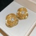 Silver Needle Middle Ages Flower Pearl Earrings