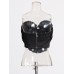 Design sense three-dimensional flower short style small strapless women