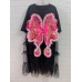 Heavy industry sequin dress, women's loose patchwork mesh mid length skirt