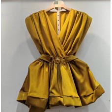 French New V-neck Western Style Commuter Top for Women