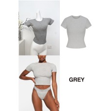 Solid color sports black, white and gray inner layering summer breathable top