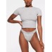 Solid color sports black, white and gray inner layering summer breathable top