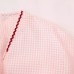 Sweet and fresh V-neck long sleeved love pocket pink shirt for women