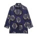 Fashion printed shirt and casual pants