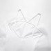 Fashionable transparent hard yarn large fan-shaped jumpsuit