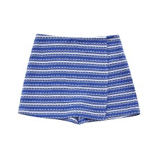 Fashion striped top and casual shorts