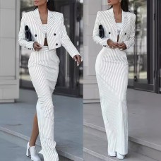 Fashionable new European and American women's contrast color casual sports suit Fashionable new European and American women's contrast color casual sports suit