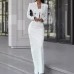 Fashionable new European and American women's contrast color casual sports suit