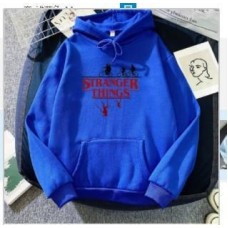Strange Story Printed Pullover Hoodie with Plush Coat Sweater