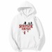 Strange Story Printed Pullover Hoodie with Plush Coat Sweater