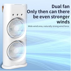 Double head spray fan USB office home dormitory desktop fan can shake the head mini fan