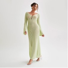 V-neck beach skirt, versatile beach cover up, elegant and sophisticated beach sun protection suit