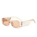 Fashion square sunglasses for men, punk style sunglasses for women, internet celebrity style glasses