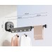 Multifunctional Retractable Fold Away Clothes Drying Hanger Space-Saving Bathrooms Usage