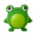 Latex teasing and frustrating frog yellow duck making sounds grinding teeth to relieve boredom