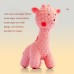 Latex pink deer yellow deer puppy interaction