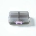 Portable travel medicine box, dustproof sealed small medicine box for the elderly, mini storage box