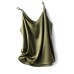 V-neck one-shoulder suspender women's satin solid color all-match small vest