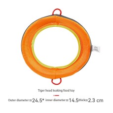Interactive communication and retrieval of pet training dog frisbee with linen hollowed out frisbee