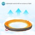 Interactive communication and retrieval of pet training dog frisbee with linen hollowed out frisbee