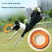Interactive communication and retrieval of pet training dog frisbee with linen hollowed out frisbee