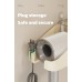 Cream hair dryer storage rack, non perforated wall mounted bathroom hair dryer rack, hair dryer holder, bathroom rack