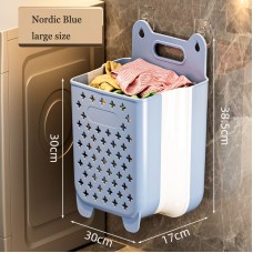 Dirty clothes basket, storage basket, foldable household wall hanging, dirty clothes bucket, laundry basket, shower, bathroom, a
