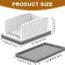 New detachable bread cutting tray Multifunctional foldable bread slicer with tray