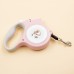 Pet 5-meter automatic retractable leash with light dog walker, small dog leash with rope