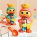 Cute and Cute Duck Spinning Water Wheel Baby Shower Toy Little Yellow Duck Baby Children Playing with Water Spray Big Duck