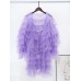 Spliced loose sun protection top