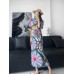Pleated Dress Fashionable Short sleeved Elegant Women's Style Dress