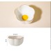 Creative Sun Egg Ceramic Bowl and Dish Set Cute Rice Bowl, Plate, Handle, Plate, Tableware, Home Breakfast Soup Plate