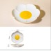 Creative Sun Egg Ceramic Bowl and Dish Set Cute Rice Bowl, Plate, Handle, Plate, Tableware, Home Breakfast Soup Plate