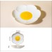 Creative Sun Egg Ceramic Bowl and Dish Set Cute Rice Bowl, Plate, Handle, Plate, Tableware, Home Breakfast Soup Plate