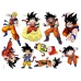 Dragon Ball Wall Sticker Wukong Saiya Decorative Painting Children's Room PVC Decorative Cartoon Sticker