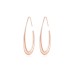 Large oval pull-through earrings with high polishing and personalized jewelry gift