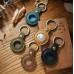 Protective case cowhide pet anti loss keychain leather case