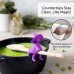 Creative kitchen utensils silicone tools Little Flying Man wizard shaped pot lid anti overflow lifting high soup spoon holder