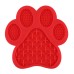 Dog Paw Silicone Pet Licking Pad Pet Slow Food Plate Dog Bathing Distract Silicone Dog Suction Cup Food Protection Training