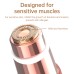 Rechargeable Eyebrow and Facial Hair Remover for Women 2 in 1 Razor with Built-in LED Light for Painless Hair Removal