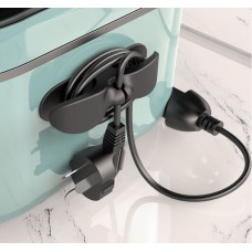 Kitchen storage wire plug fixing device wire clamp household cable organizer wall sticker non punching power cord winding device