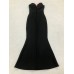 Sexy and elegant tube top long evening dress with flower chains