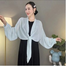 Fashionable and versatile temperament, air-conditioned room silk scarf full of stars, sun protection shawl