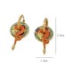 National style palace style dragon shaped earrings for women