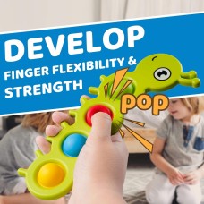 Fidget Simple Dimple Finger Bubble Music Silicone Keychain Decompression
