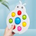 Fidget Simple Dimple Finger Bubble Music Silicone Keychain Decompression